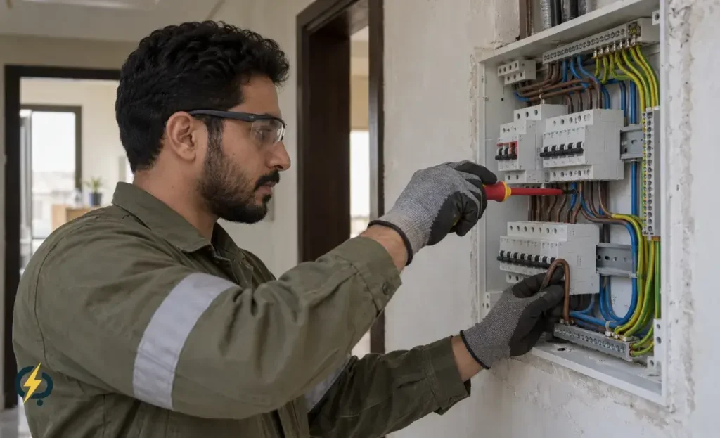 اطلب تركيب لوحات كهربائية بجدة أو صيانة لوحة قائمة